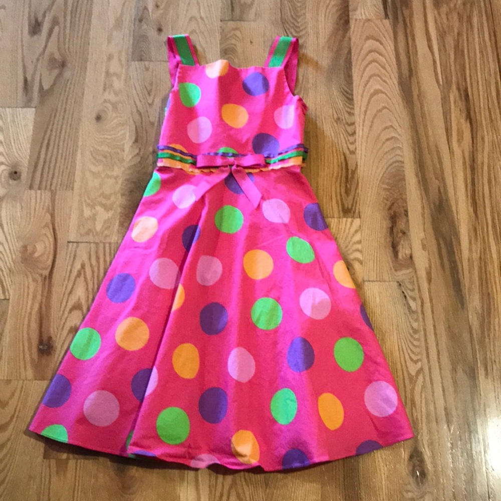 Rare Edition girls polka dot dress